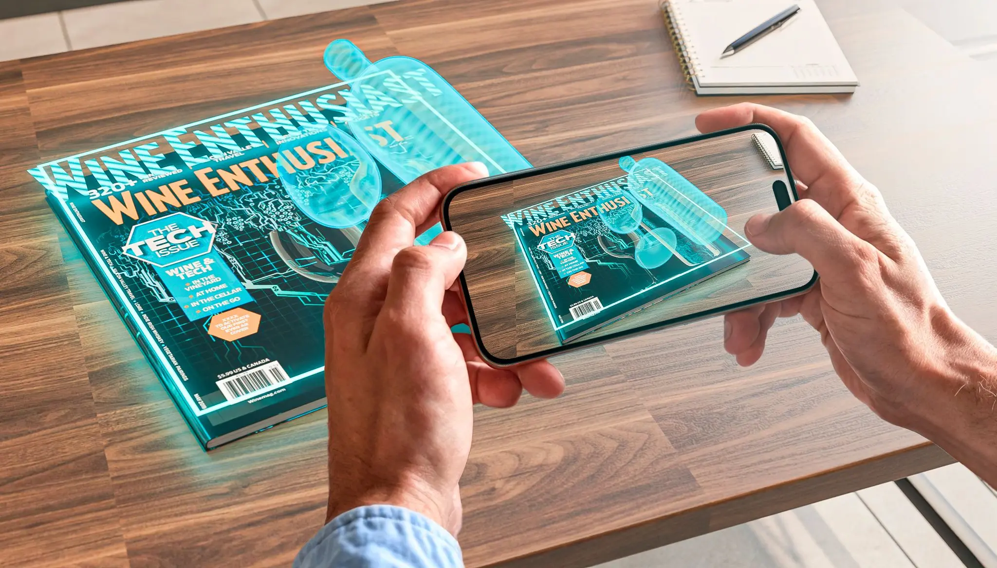 Tech And Wine Issue AR Magazine Cover